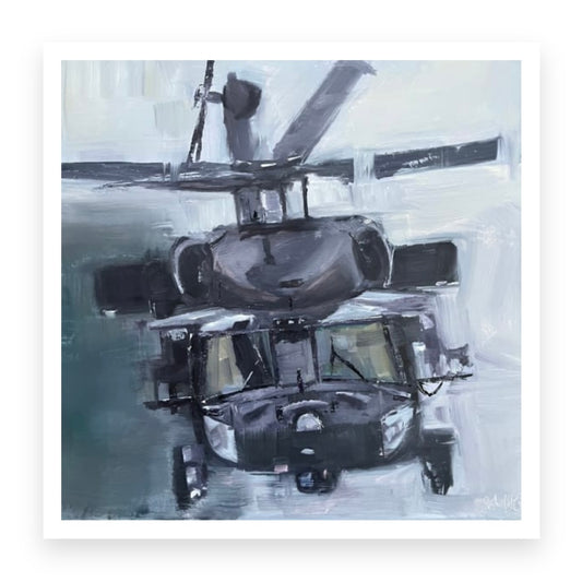 NSDQ – MH-60 Black Hawk Aviation Art Print 4