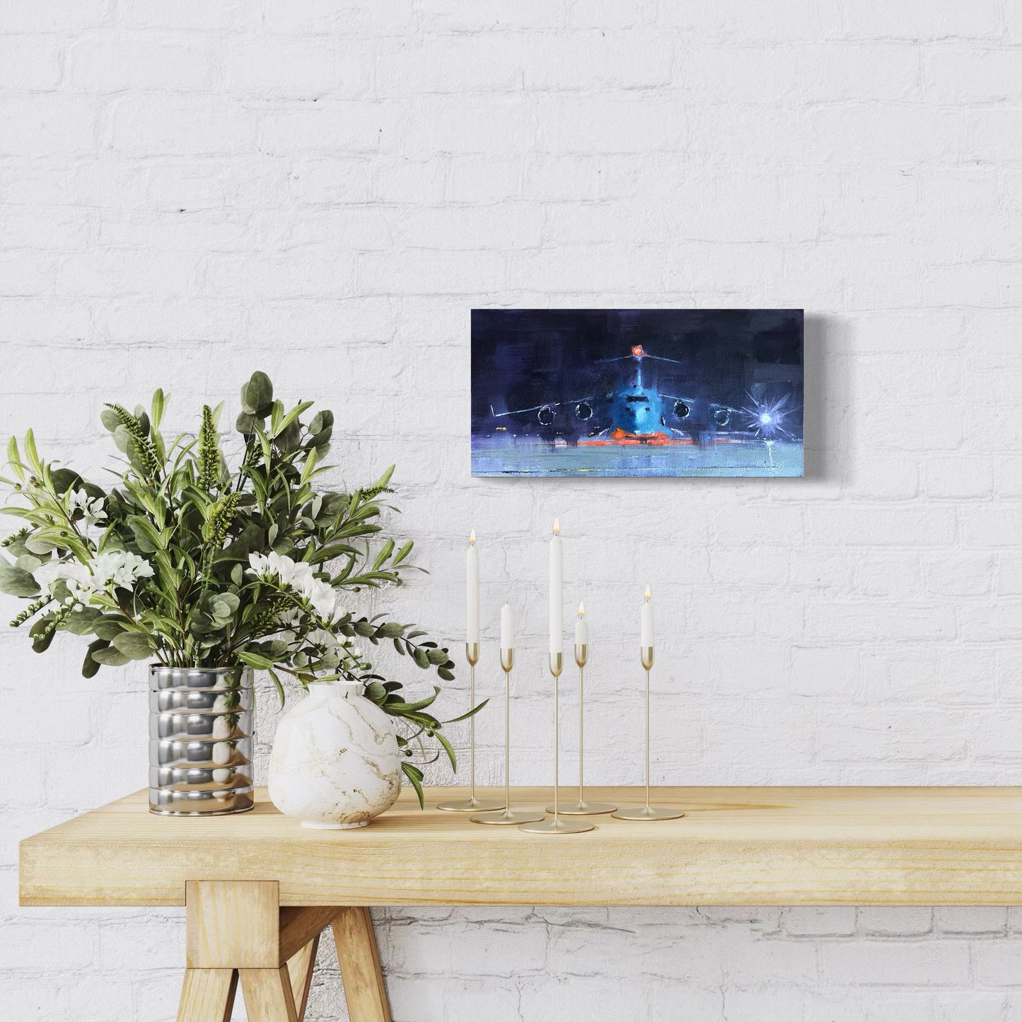 Night Moose 2 — Original C-17 Globemaster III Aviation Art