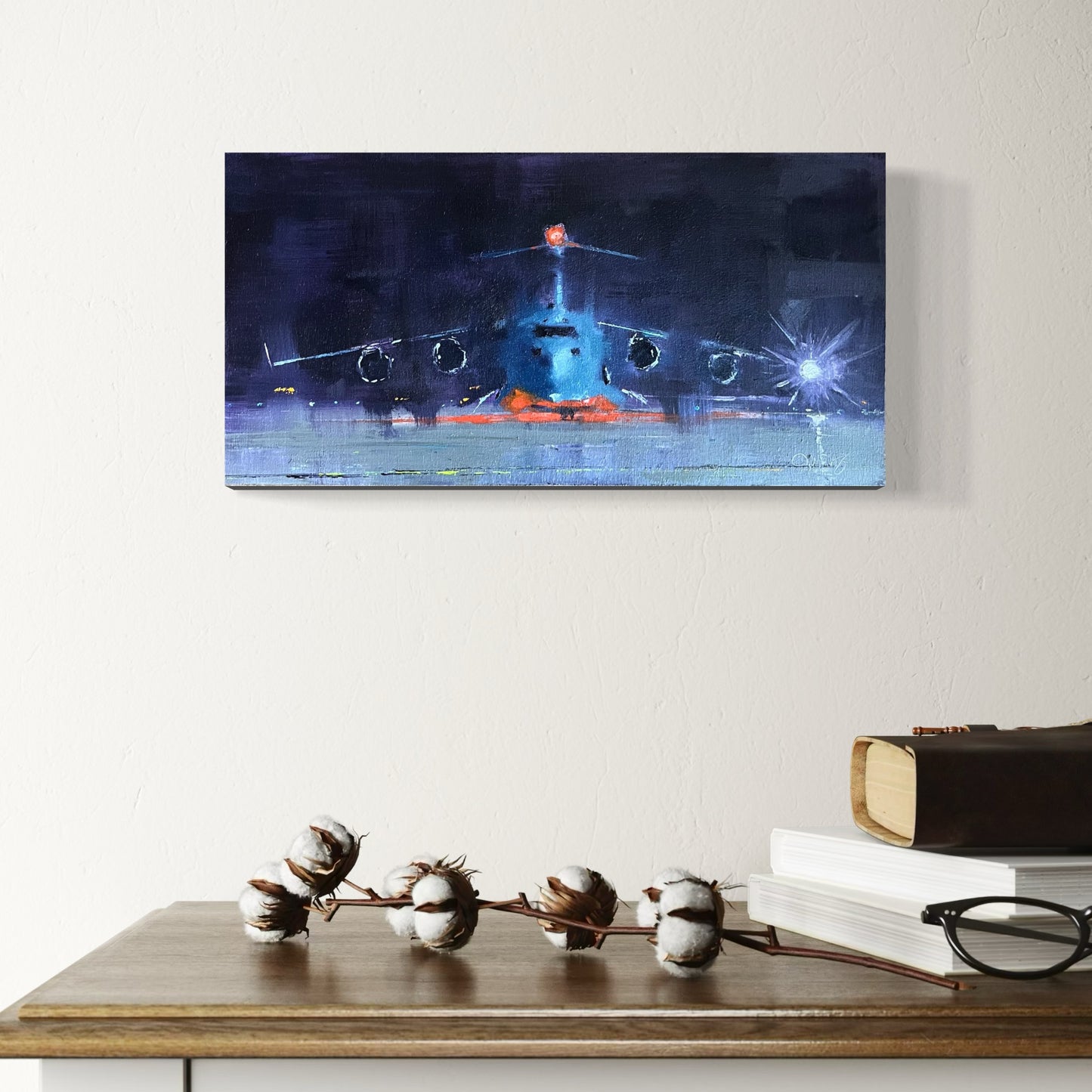 Night Moose 2 — Original C-17 Globemaster III Aviation Art