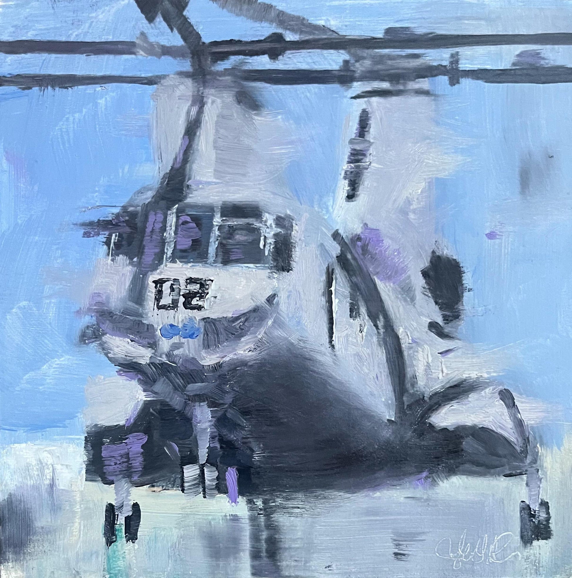 Original CH-46 Oil Painting 1