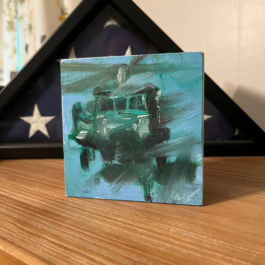 UH-60 Black Hawk Mini Original Oil Painting 3