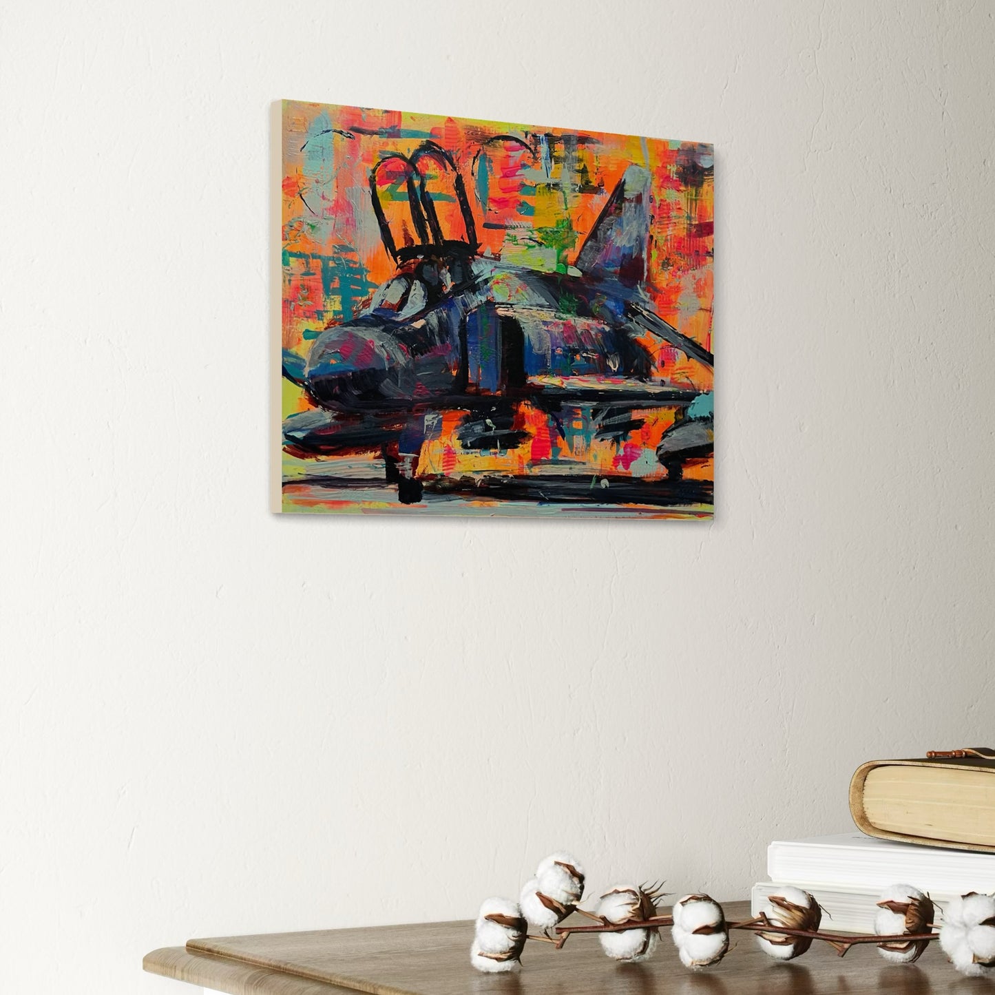 f-4 phantom abstract painting 3