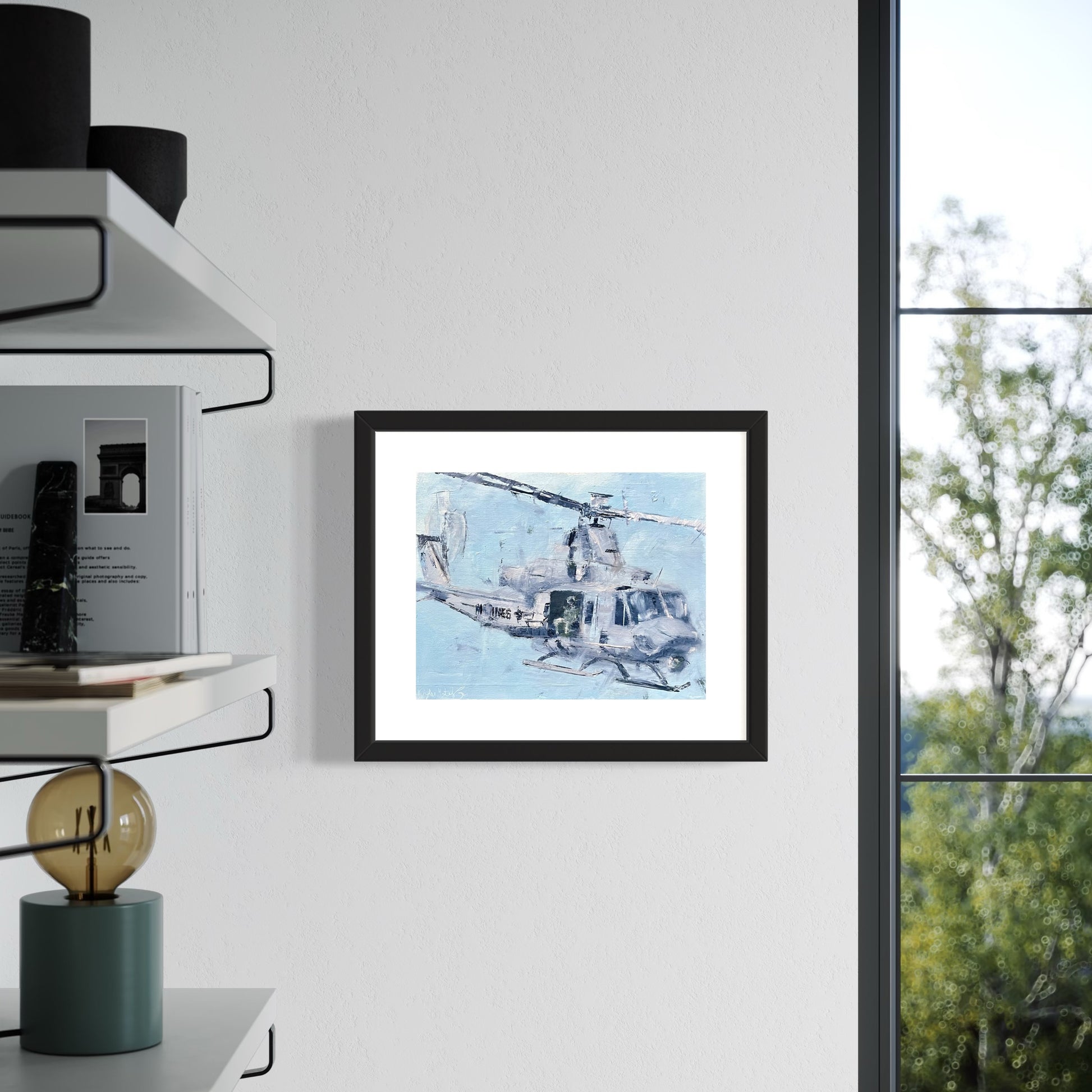 marine corps uh-1 huey artwork print 1