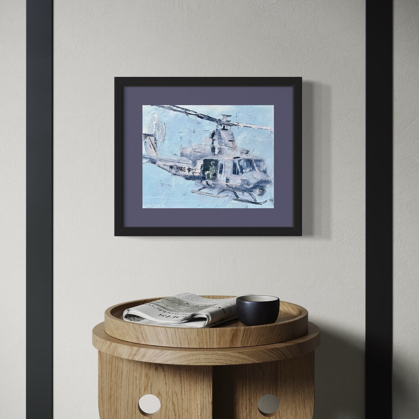 marine corps uh-1 huey artwork print 2