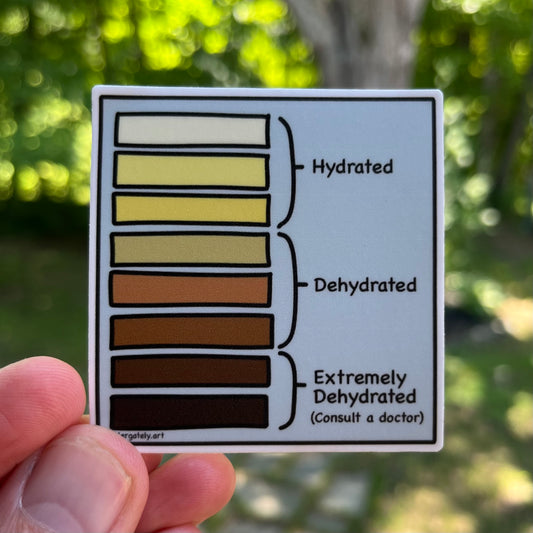military urine chart sticker 1