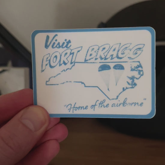 Vintage Style Fort Bragg Sticker 2