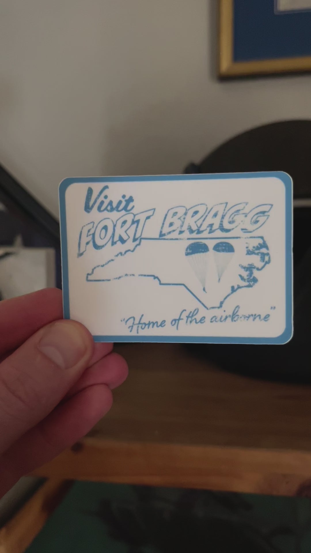 Vintage Style Fort Bragg Sticker 2
