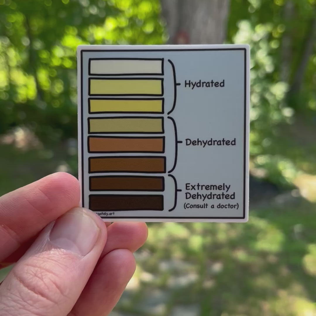 military urine chart sticker 2
