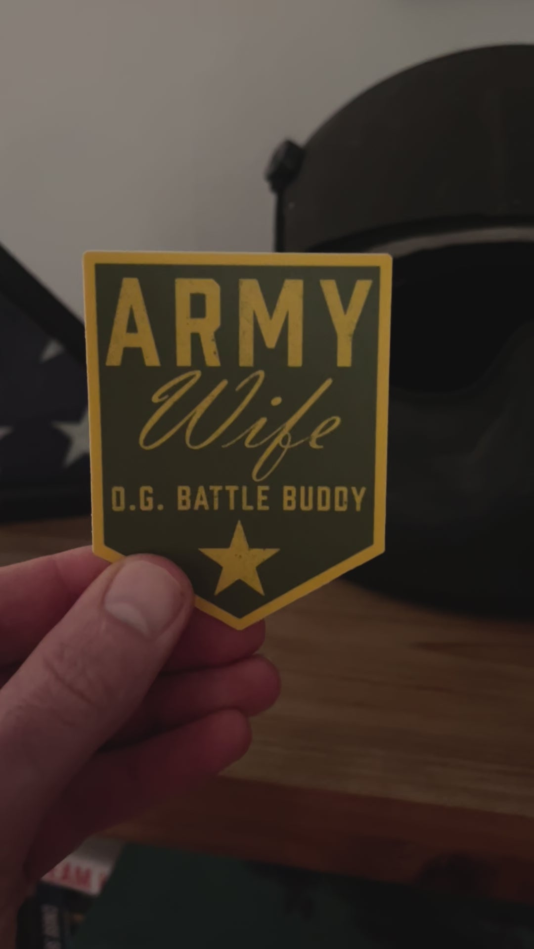 Army wife vinyl sticker