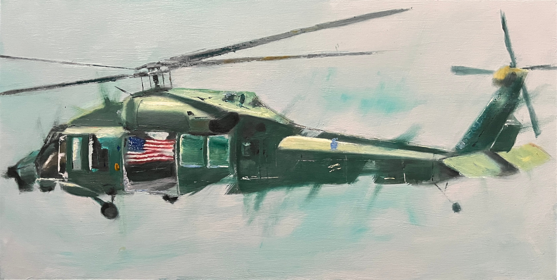 uh-60 black hawk american flag artwork 1
